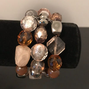 Triple Strand Stretch Bracelet